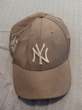 47 Brand Black and Tan New York Yankees Hat with White Logo